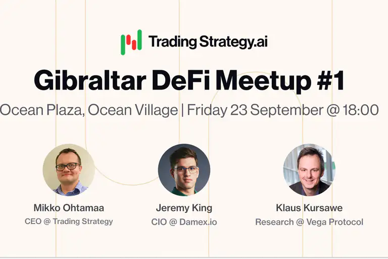 Trading Strategy To Host Gibraltar's First Ever DeFi Meetup