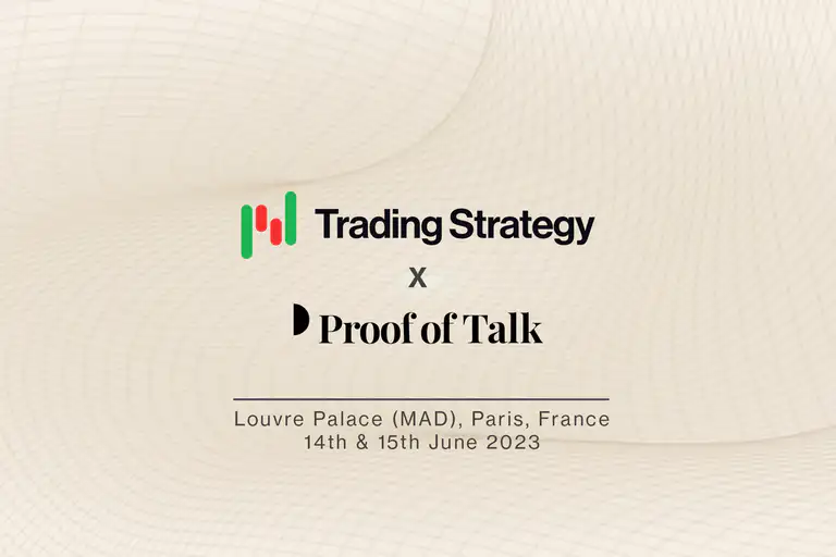 Meet Trading Strategy at Proof of Talk in Paris