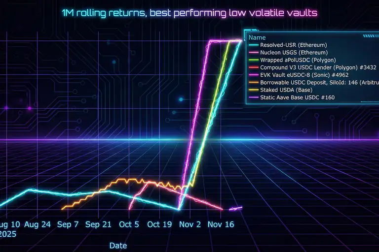 The best-performing stablecoin vaults, November 2025