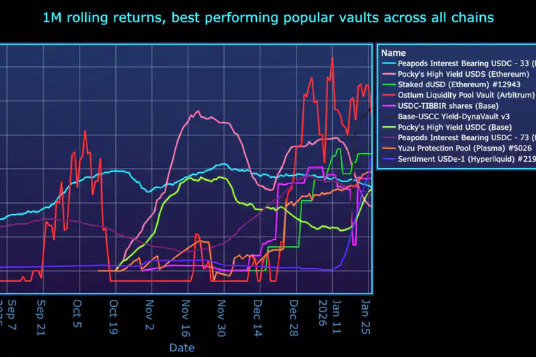 The best-performing stablecoin vaults, January 2026